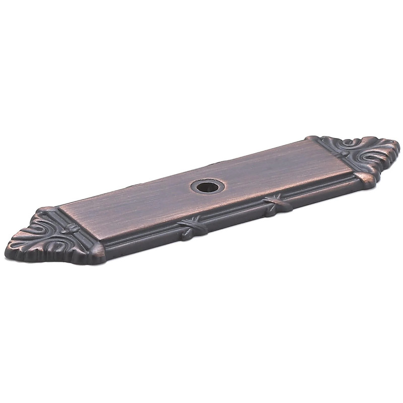 Traditional Backplate for Knob, 4-3/16" x 1-3/32", Brushed Oil-Rubbed Bronze